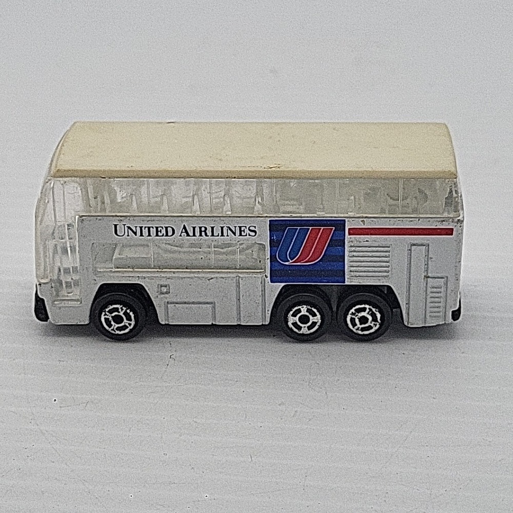 American Airlines Airport Diecast Double Decker Bus Realtoy Transport Shuttle